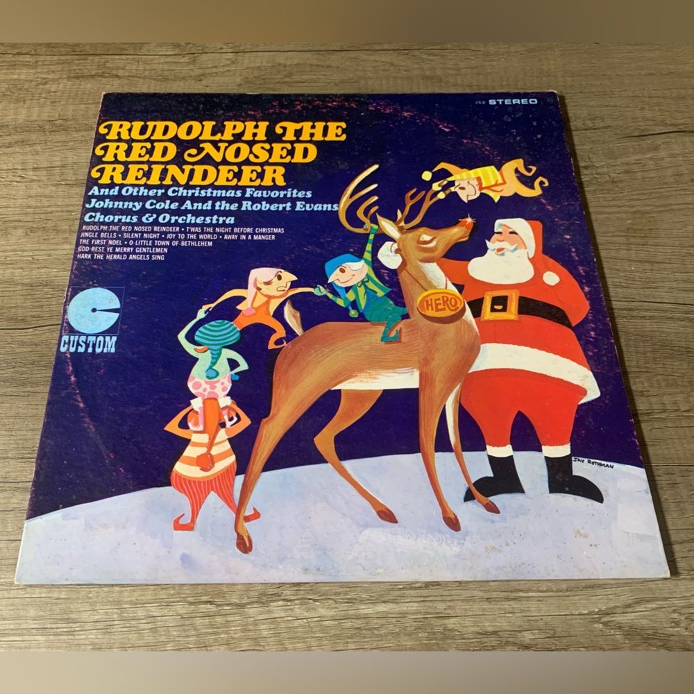 Rudolph the red nose reindeer vinyl record